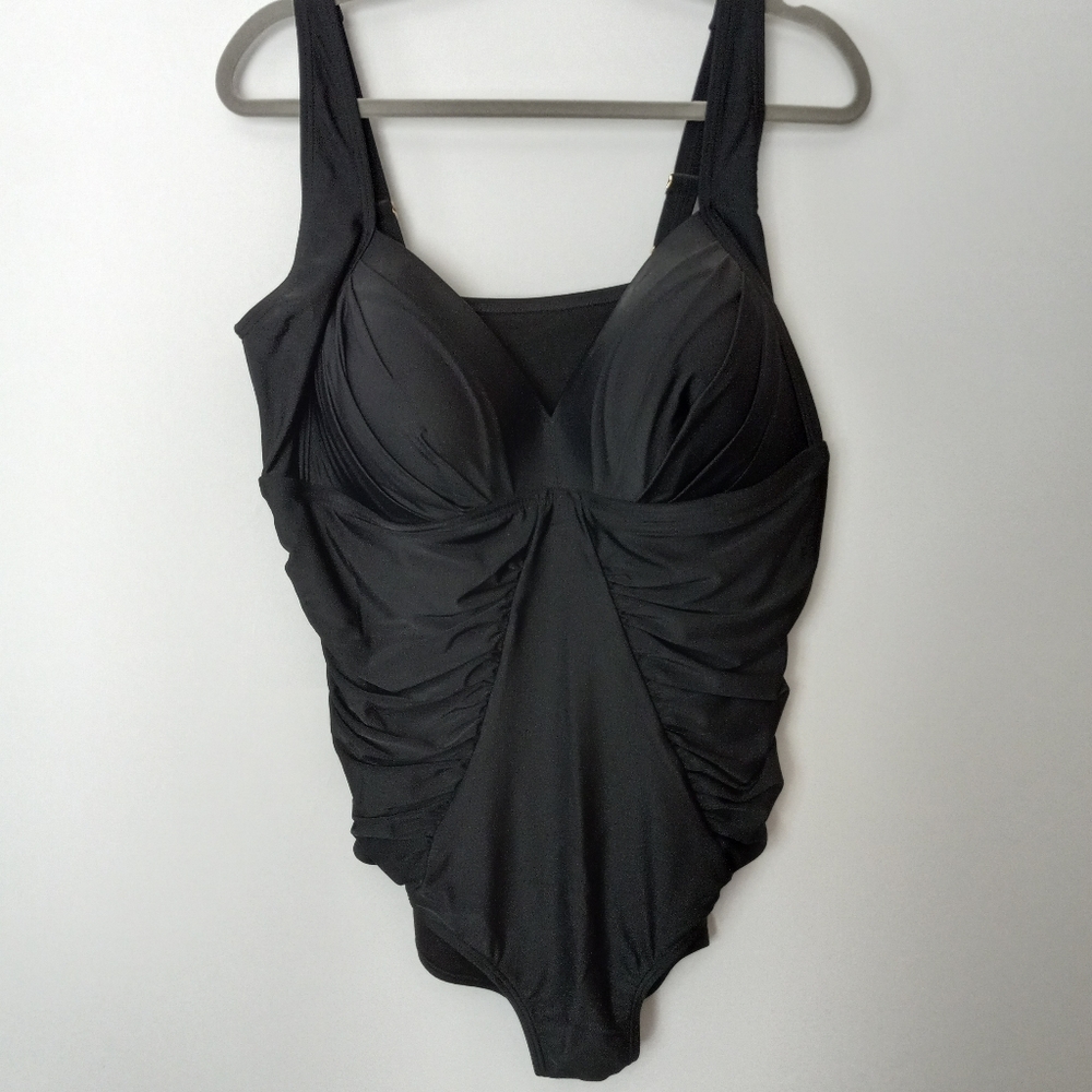 Swimsuits For All Ruched One Piece Swimsuit